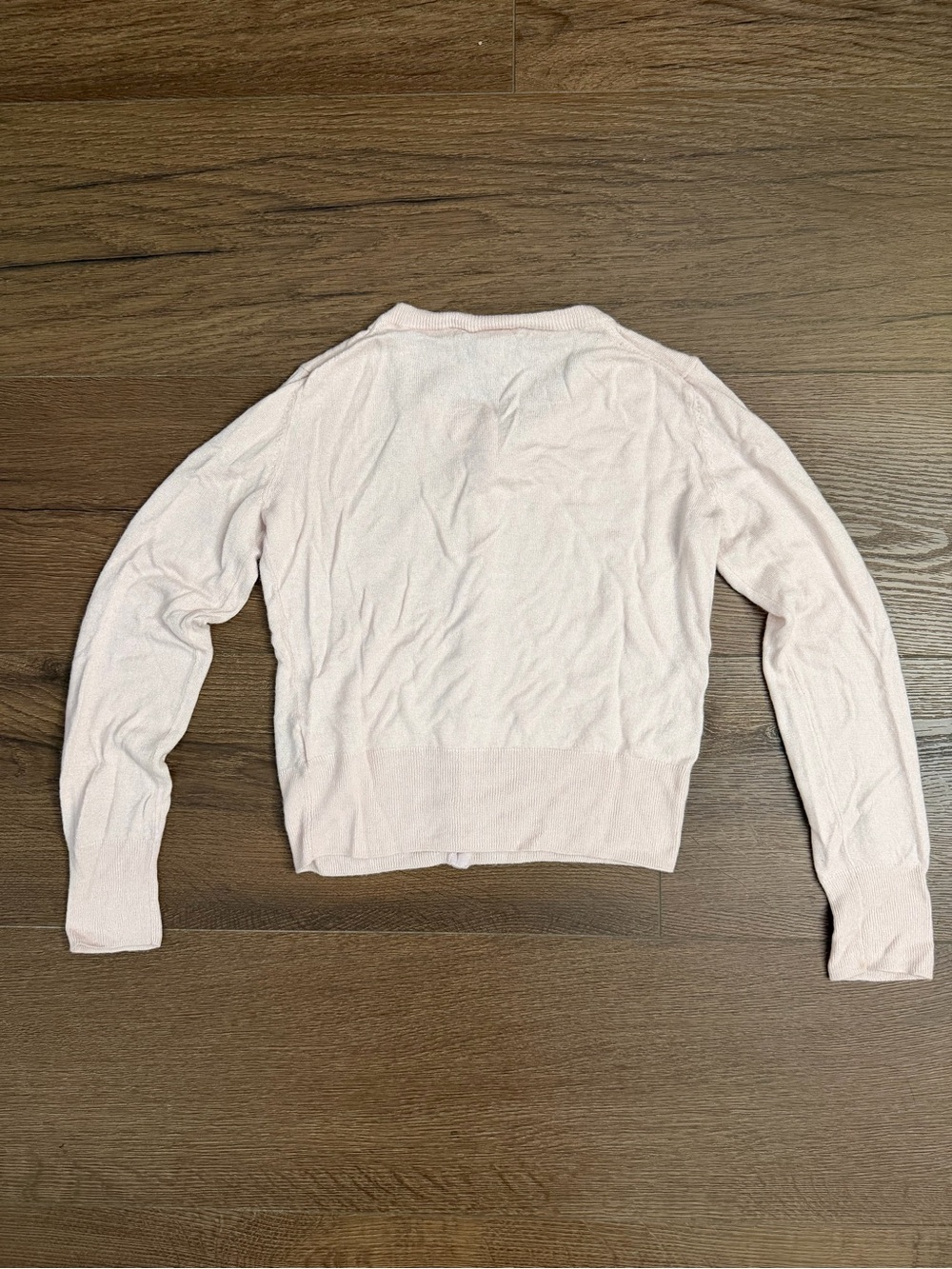 H&M Pale Pink Button-Front Cropped Cardigan - Picture 4 of 4